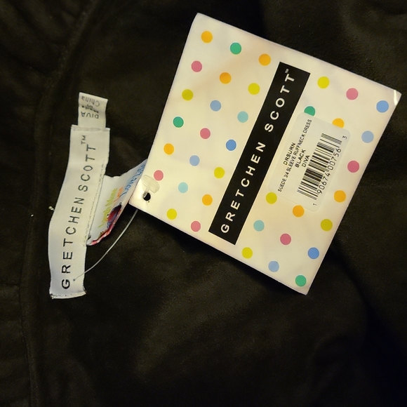 Gretchen Scott Ruffneck suede dress NWT - Picture 7 of 7